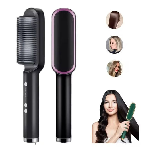 Brosse Chauffante Lissante – Pour des cheveux lisses en quelques minutes !