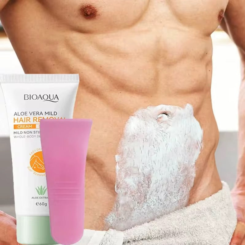 Crème épilatoire BIOAQUA pour homme et femme épiler vos poils en seulement 10 minutes