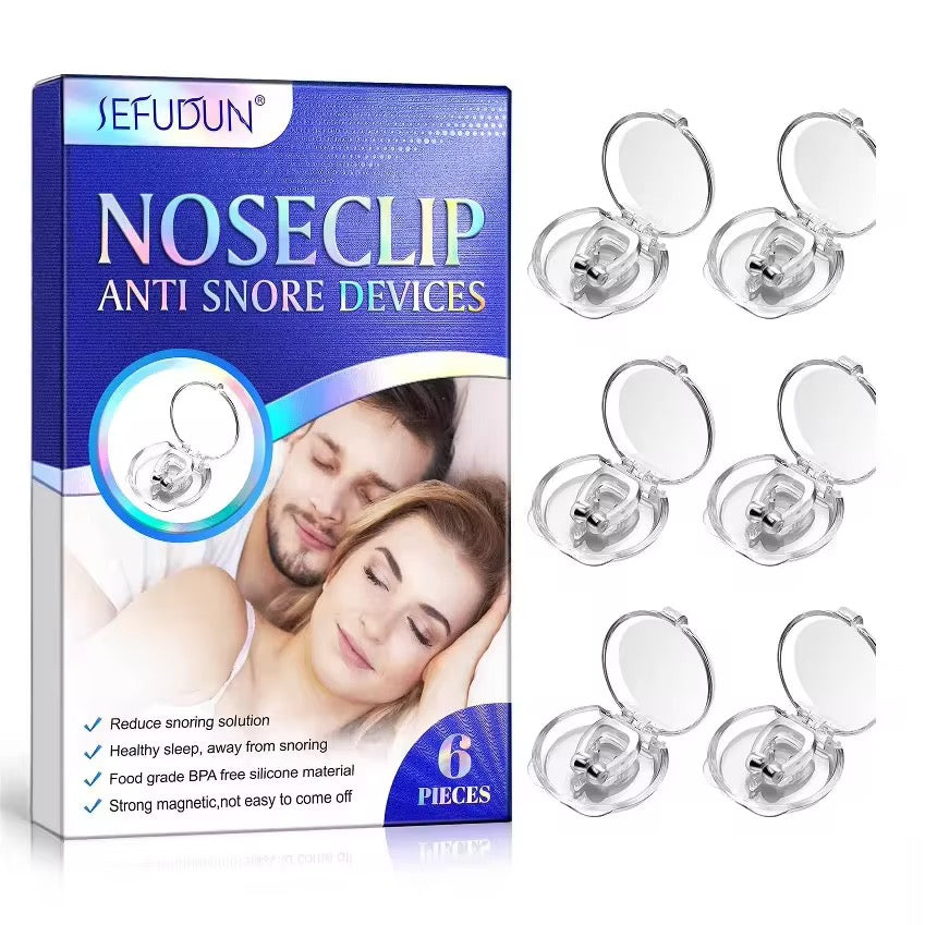 Lot de 6 clips nasaux anti-ronflement
