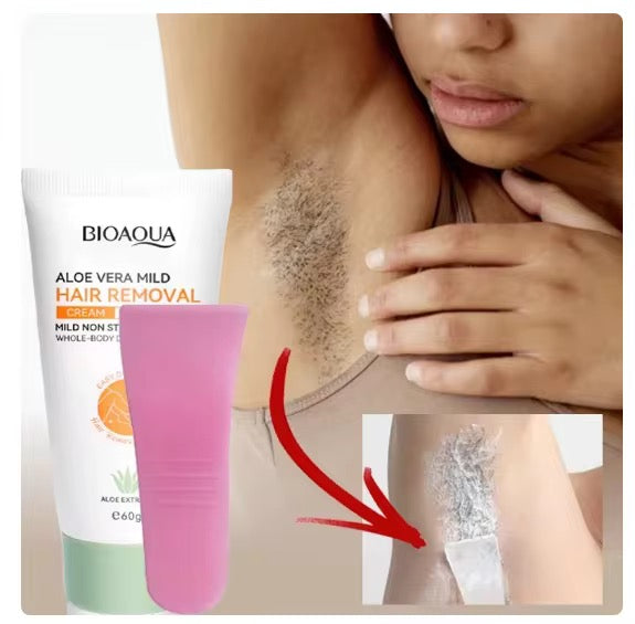 Crème épilatoire BIOAQUA pour homme et femme épiler vos poils en seulement 10 minutes